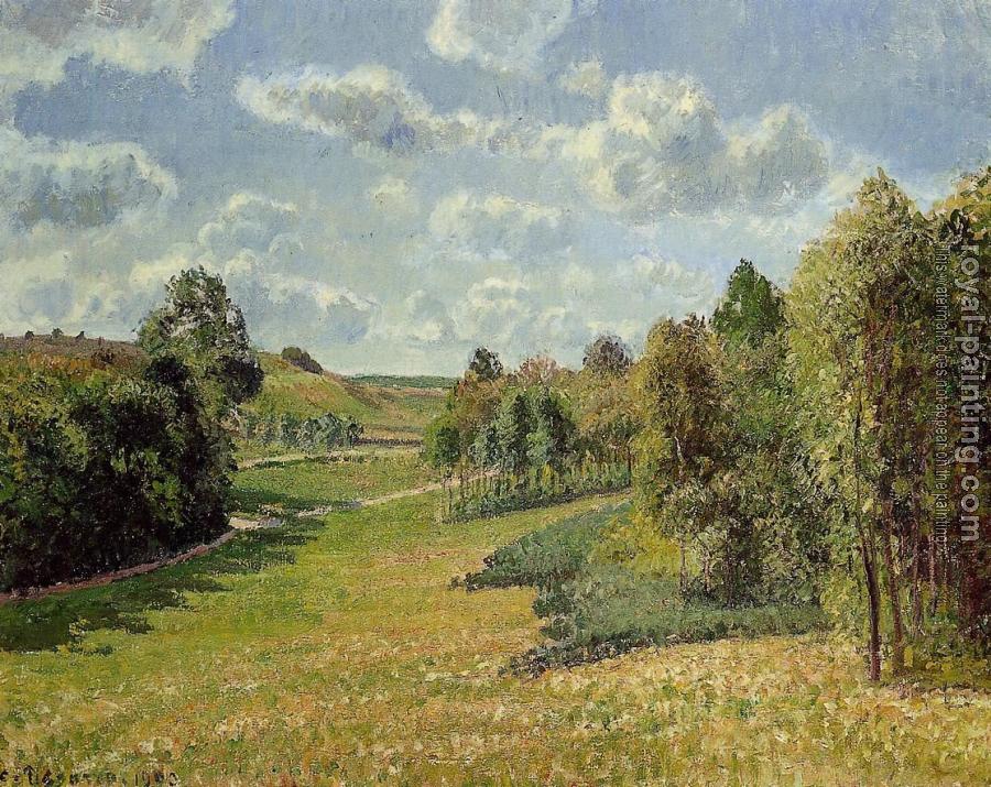 Camille Pissarro : Berneval Meadows, Morning